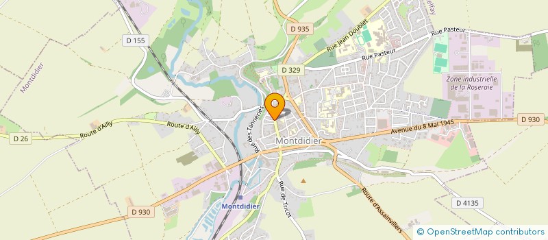 localisation de l'entreprise PACIA à MONTDIDIER
