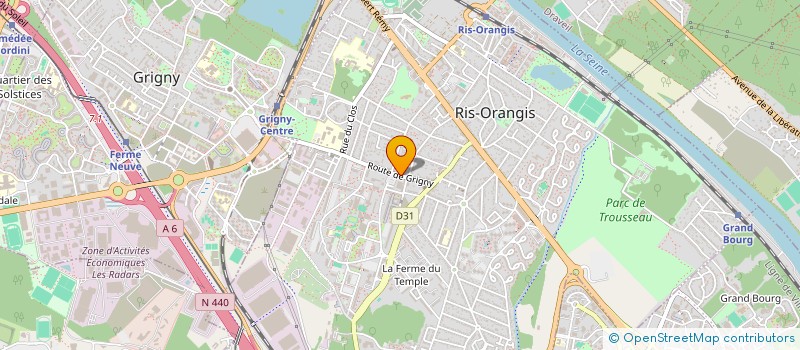 localisation de l'entreprise PACIFIC  RIS-ORANGIS