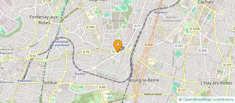 localisation de l'entreprise PACIFIC 54 à BAGNEUX