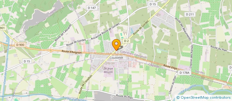 localisation de l'entreprise PACIFIC 66  CABRIERES-D'AVIGNON