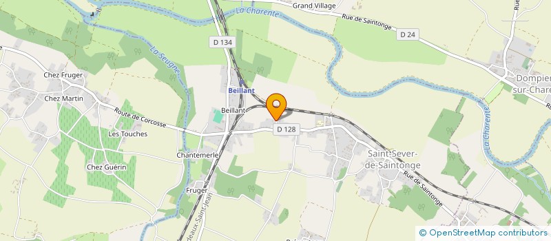 localisation de l'entreprise PACIFIC  SAINT-SEVER-DE-SAINTONGE