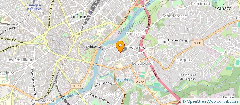 localisation de l'entreprise PACIFIC AUTO à LIMOGES