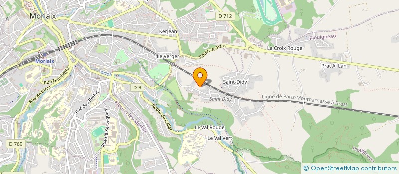 localisation de l'entreprise PACIFIC'AUTO à PLOUIGNEAU