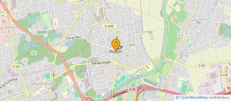 localisation de l'entreprise PACIFIC AUTO ECOLE  ILLZACH