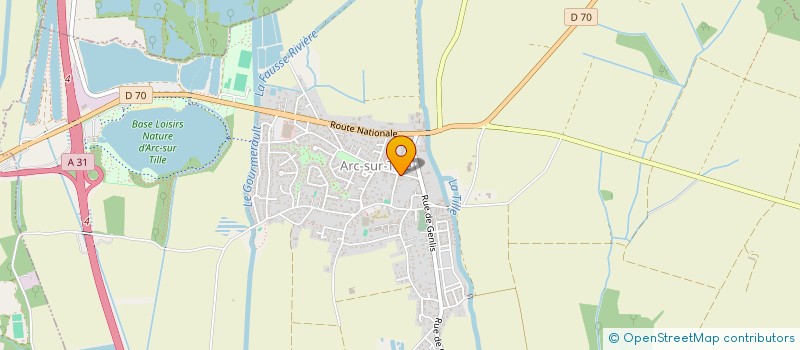 localisation de l'entreprise PACIFIC BEAUTE  ARC-SUR-TILLE