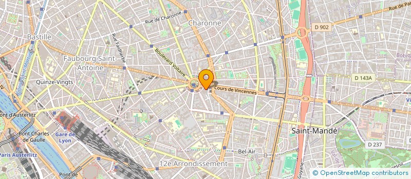 localisation de l'entreprise PACIFIC DATA  PARIS