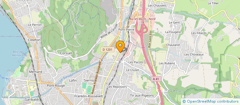 localisation de l'entreprise PACIFIC DIFFUSION POLYNESIE  AIX-LES-BAINS