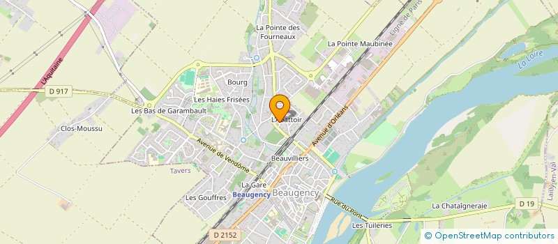 localisation de l'entreprise PACIFIC FASHION à BEAUGENCY