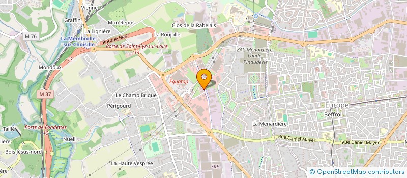 localisation de l'entreprise PACIFIC GROUP 37  SAINT-CYR-SUR-LOIRE