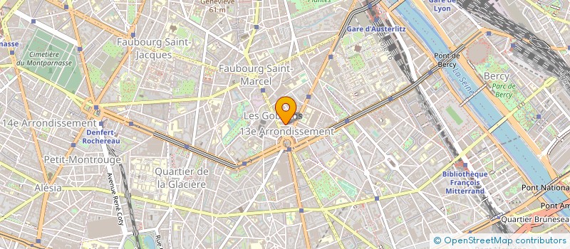 localisation de l'entreprise PACIFIC HOTEL GOBELINS  PARIS