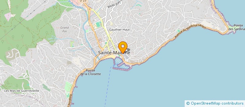 localisation de l'entreprise PACIFIC PAYSAGE à SAINTE-MAXIME