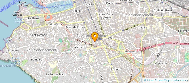 localisation de l'entreprise PACIFIC SOCIETE  MARSEILLE