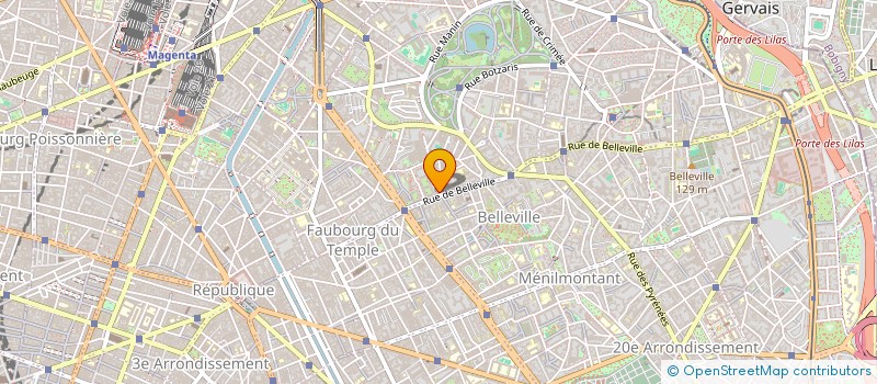 localisation de l'entreprise PACIFIQUE  PARIS