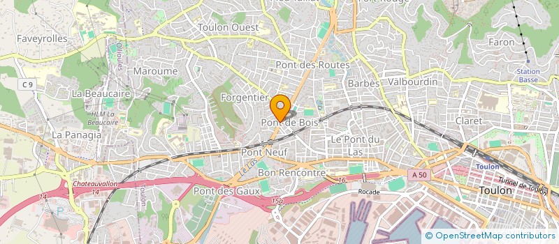 localisation de l'entreprise PACIFIQUE  TOULON