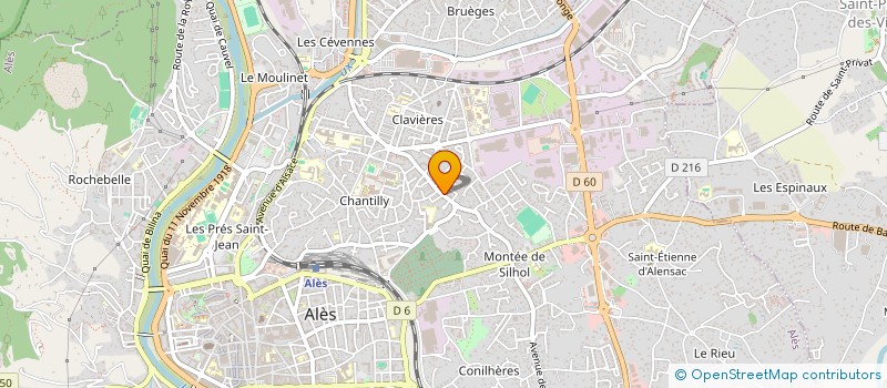 localisation de l'entreprise PACIFIQUE.COM  ALES