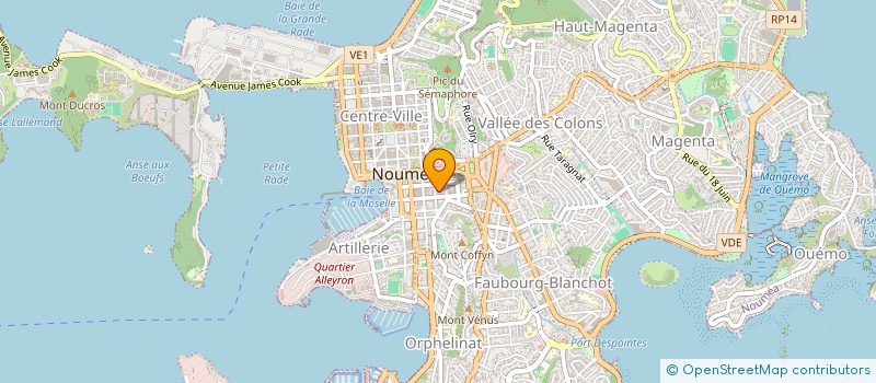 localisation de l'entreprise PACIFIQUE ET COMPAGNIE à NOUMEA