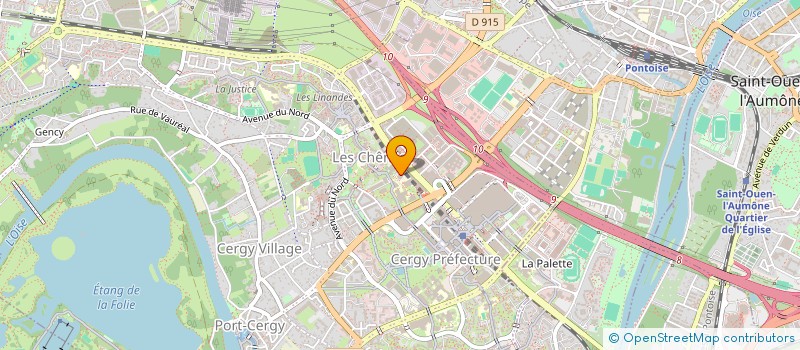localisation de l'entreprise PACIFIQUE NORD à CERGY