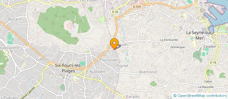 localisation de l'entreprise PACIMMO 83 à SIX-FOURS-LES-PLAGES