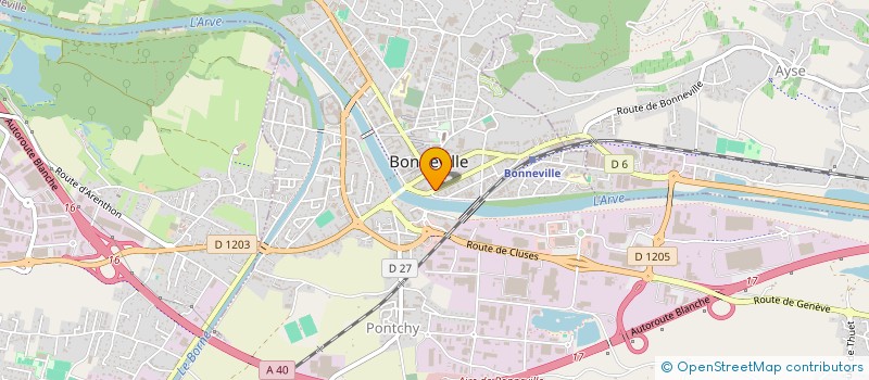 localisation de l'entreprise PACINI RAFFIN  BONNEVILLE