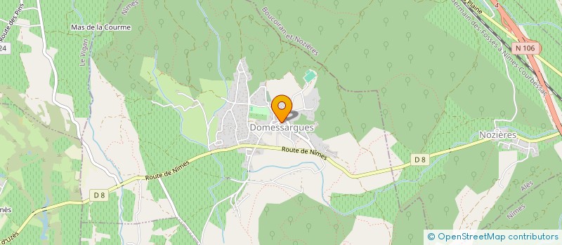 localisation de l'entreprise PACINI-RANGER  DOMESSARGUES