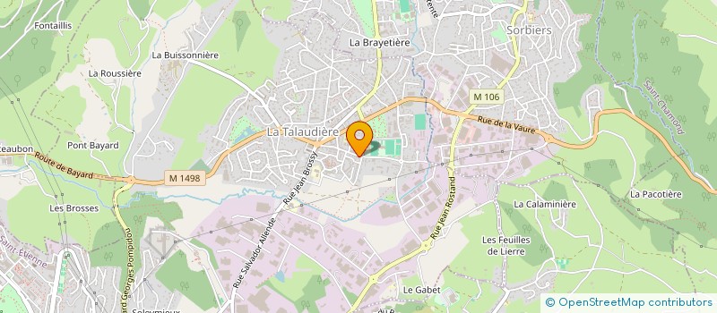 localisation de l'entreprise PACK 42 à LA TALAUDIERE