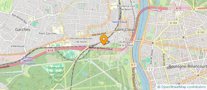 localisation de l'entreprise PACK'AERO à SAINT-CLOUD