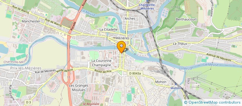 localisation de l'entreprise PACK ELITE DIFFUSION  CHARLEVILLE-MEZIERES