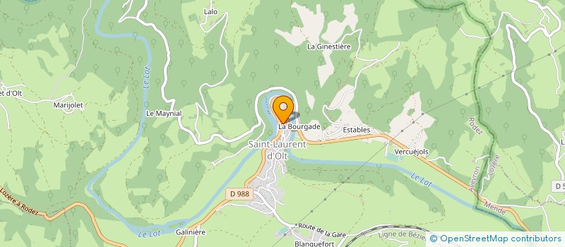 localisation de l'entreprise PACK ENERGIE  SAINT-LAURENT-D'OLT