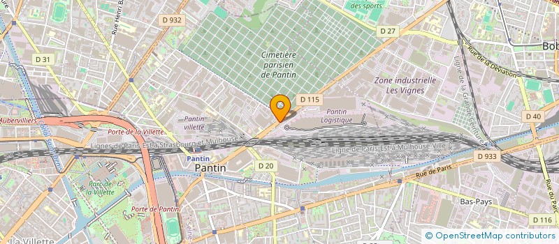 localisation de l'entreprise PACK ETANCHE à PANTIN