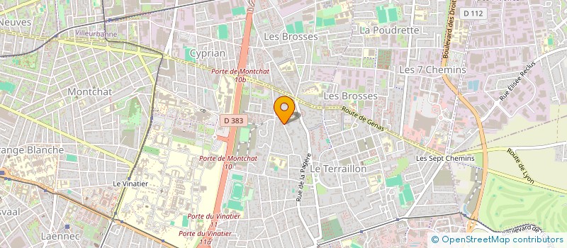 localisation de l'entreprise PACK EVENT ORGANISATION  BRON