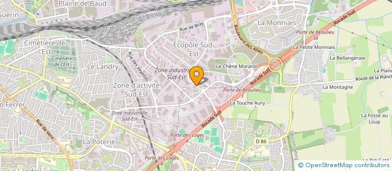 localisation de l'entreprise PACK IMAGES à CHANTEPIE