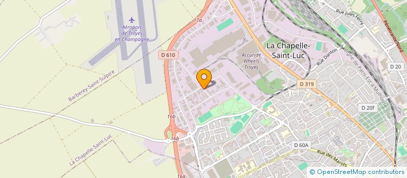 localisation de l'entreprise PACK'INNOV à LA CHAPELLE-SAINT-LUC