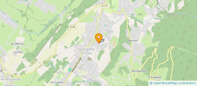 localisation de l'entreprise PACK O PARTAGES  VAULNAVEYS-LE-HAUT