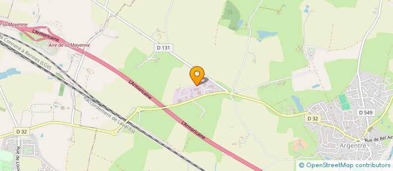 localisation de l'entreprise PACK OUEST  ARGENTRE