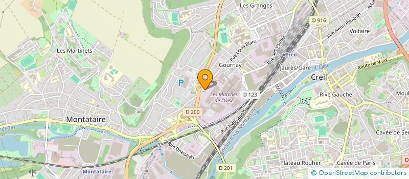 localisation de l'entreprise PACK SERVICE à MONTATAIRE