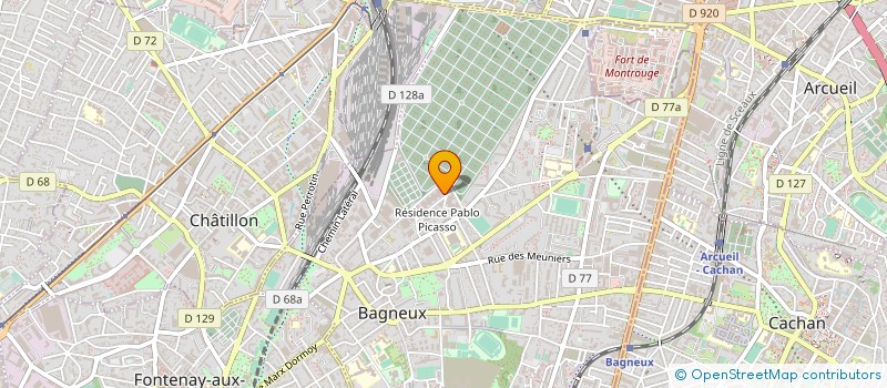 localisation de l'entreprise PACK-SERVICE SA à BAGNEUX