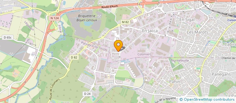 localisation de l'entreprise PACK TOLE à COLOMIERS