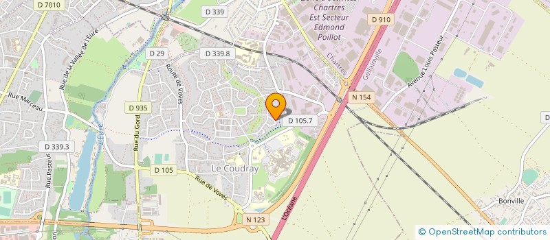 localisation de l'entreprise PACKCENTRE à LE COUDRAY