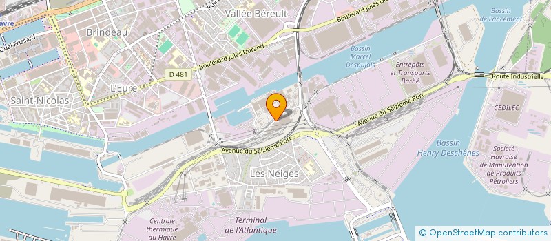 localisation de l'entreprise PACKGEL  LE HAVRE