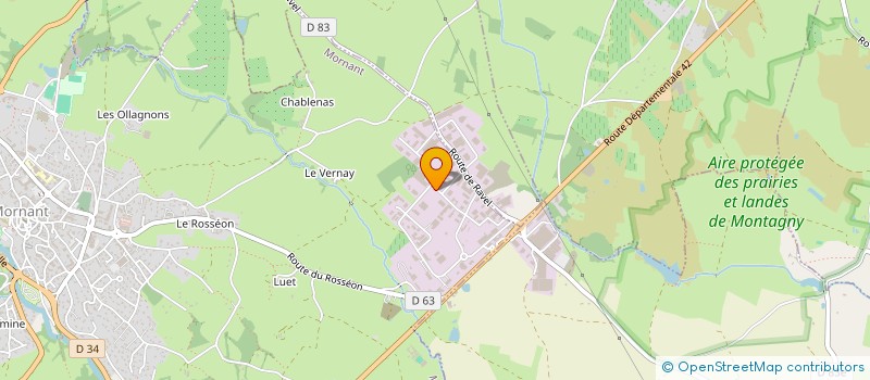 localisation de l'entreprise PACKINGEL  MORNANT