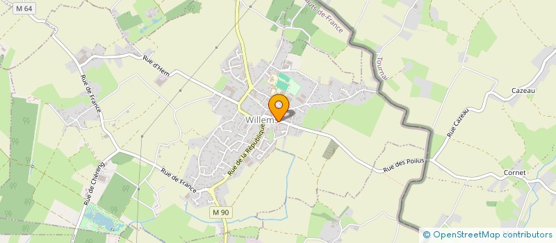 localisation de l'entreprise PACKMAG à WILLEMS