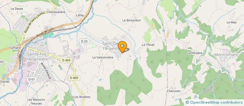 localisation de l'entreprise PACKT-IMMO  SAINT-GENIS-L'ARGENTIERE