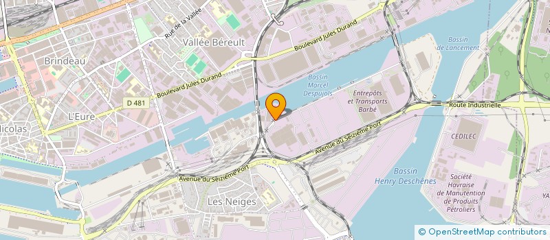 localisation de l'entreprise PACMAN  LE HAVRE