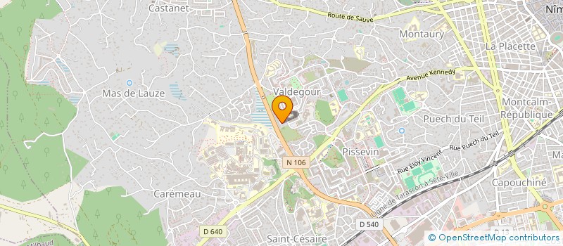 localisation de l'entreprise PACMEN  NIMES