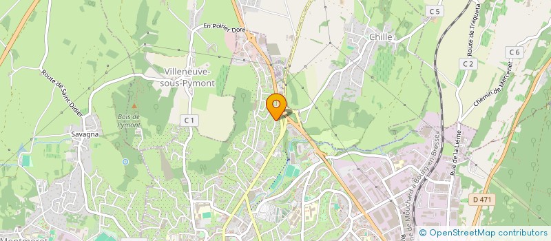 localisation de l'entreprise PACMO  LONS-LE-SAUNIER