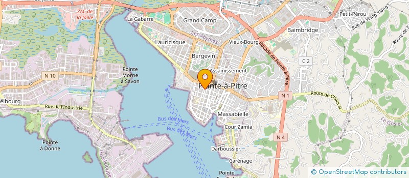 localisation de l'entreprise PACO  POINTE-A-PITRE