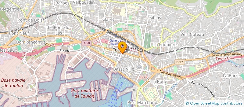localisation de l'entreprise PACO à TOULON