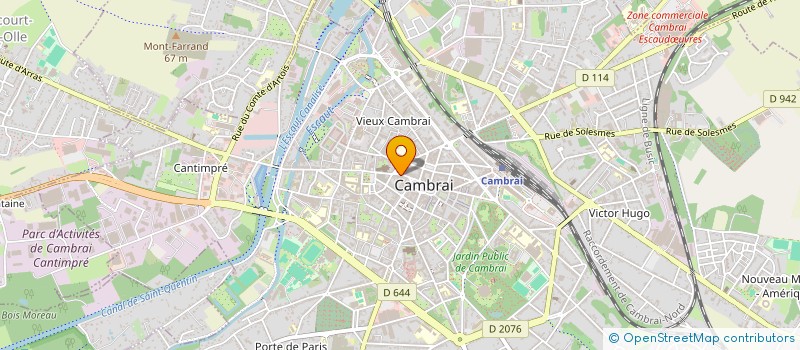 localisation de l'entreprise PACO à CAMBRAI