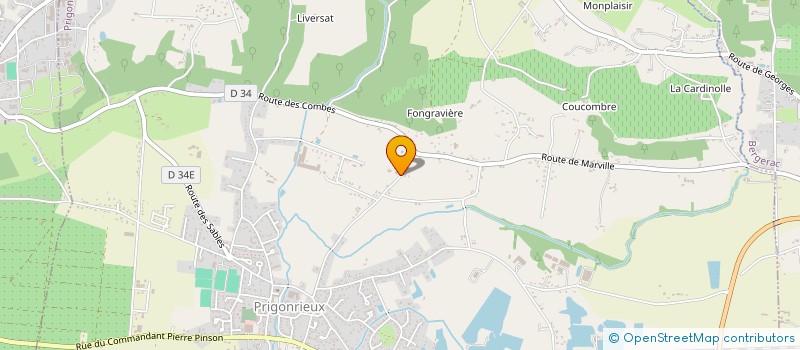 localisation de l'entreprise PACO  PRIGONRIEUX