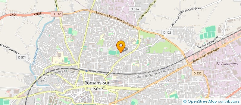 localisation de l'entreprise PACO-DECO  ROMANS-SUR-ISERE